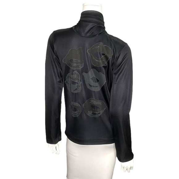 COMME DES GARCON 2000 FW Rei Kawakubo Black Long Sleeve Neck Tie Blouse - Picture 5 of 11